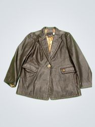 Lee Dong Soo Leather Blazer Jacket