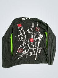 Cache Cache Black Long Sleeve Graphic T-Shirt