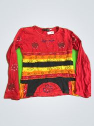 El Ganso Printed Long-Sleeve Blouse
