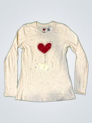 Etam Long Sleeve Heart Balloon Dog T-Shirt