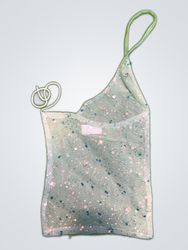 Upcycled Sheer Sequined Top