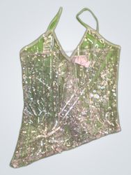 Upcycled Sequin Top