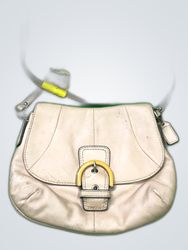 White Leather Crossbody Bag