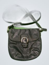 Black Leather Crossbody Bag