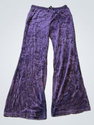 Juicy Couture Purple Velour Flared Pants
