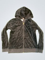 Juicy Couture Black Velvet Hoodie