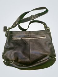 Coach Black Leather Shoulder Bag