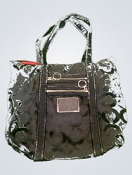 Coach Black Signature Tote Bag