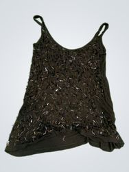 Pimkie Black Sequin Cami Top