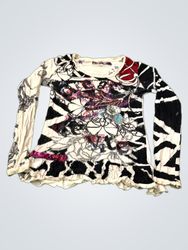 Desigual Long Sleeve Graphic Top