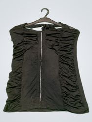 Black halter top with rhinestones