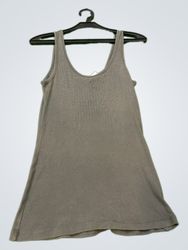 FISHBONE Women's Grey Tank Top with Rhinestone Det..
