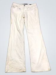 Earl Jean White Embellished Flare Jeans