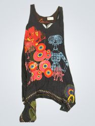 Desigual Sleeveless Graphic Print Dress