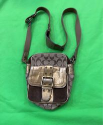 Coach Signature Jacquard Crossbody Bag