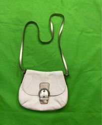 Coach White Leather Crossbody Bag