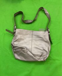 Coach Metallic Leather Shoulder Bag