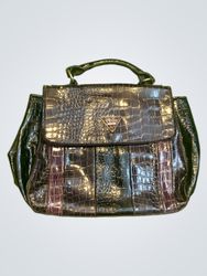Guess Crocodile Embossed Handbag