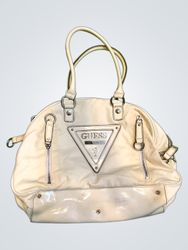 Guess Cream Satchel Handbag
