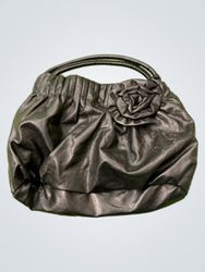 American Eagle Schwarze Kunstleder Gefaltete Handt..
