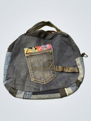 Denim Patchwork Handbag