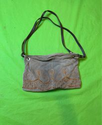 Natura S Suede Shoulder Bag