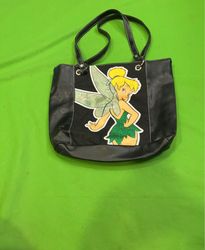 Sac fourre-tout noir avec graphique de la fée Cloc..