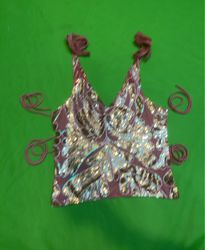 Upcycled Sequin Embellished Top
