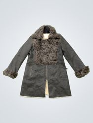 Dana Moolsan Women's Faux Fur Trimmed Coat