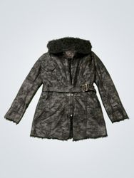 City Gee Leather & Fur Coat