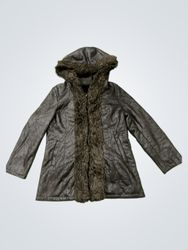 Donna Salyers Fabulous Furs 100% Faux Fur Hooded J..