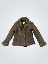 Brown Faux Fur Lined Jacket