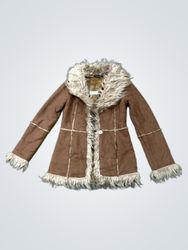 Tally Weijl Suede Fur Lined Jacket