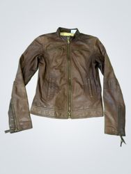 United Colors of Benetton Brown Leather Jacket