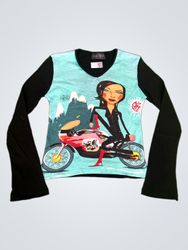 Copeline graphic print long sleeve top