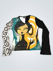 Copeline long sleeve graphic top