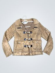 Brown Toggle Jacket