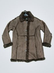 Urban Outfitters Suede Shearling Coat