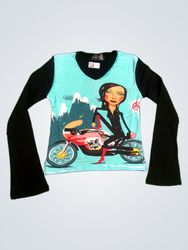 Copeline graphic print long sleeve top