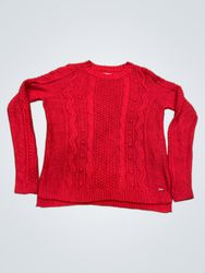 Hollister Red Cable Knit Sweater