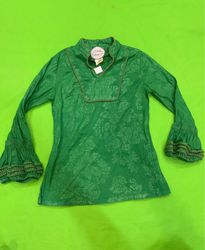 Almatrichi Madrid-Spain Green Blouse