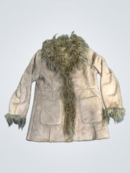 BREAK Faux Fur Lined Suede Jacket