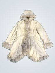 Miss Sissi Collection Cream Textured Jacket with F..