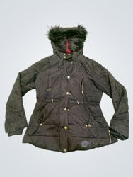Veste doudoune florale noire Desigual