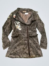 F & 2 Embroidered Velvet Jacket