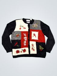 Alfred Dunner Women's Cardigan with Cardinal and F..