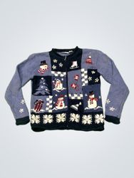 Croft & Barrow Women's Winter Snowman & Snowflake ..
