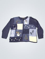 Cardigan en patchwork femme Flocon de neige et Bon..