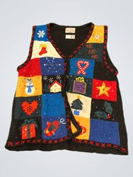 Basic Editions Holiday Ugly Christmas Sweater Vest