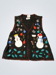 Nutcracker Snowman Christmas Vest